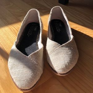 Toms Burlap Jutti Flats